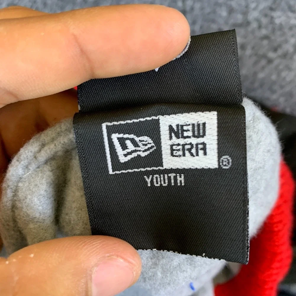 New Era San Francisco 49ers Beanie Youth OS Red Black Good Fleece Lined Knit